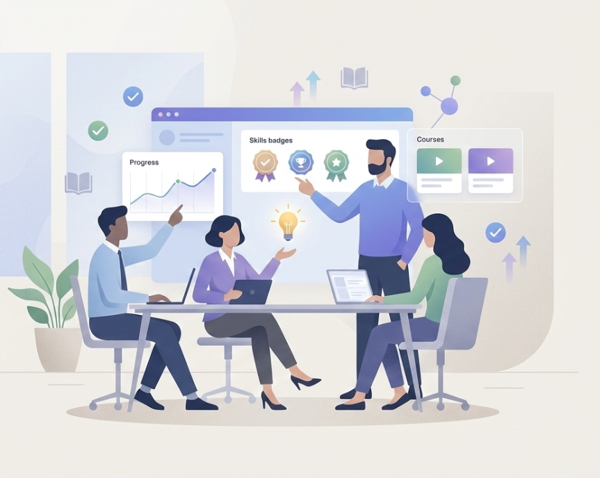 لوحة تحكم نظام إدارة التعلم